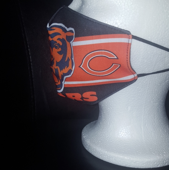 ❤2/$15 NEW Chicago Bears Face Mask❤ - Picture 2 of 8